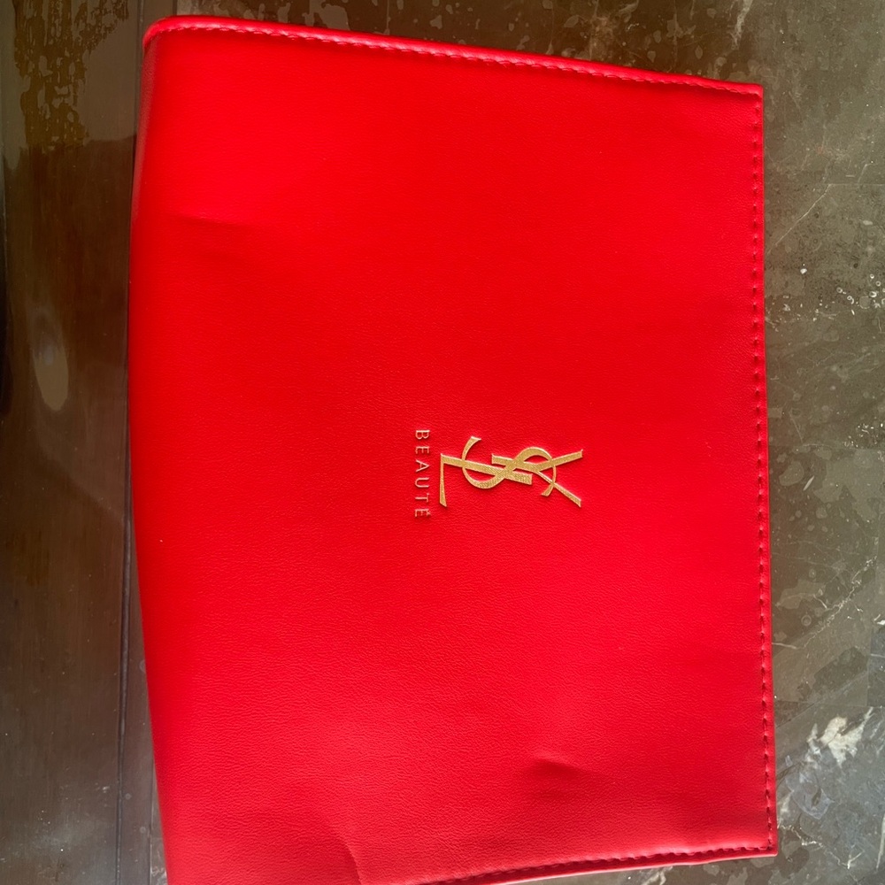 Yves Saint Laurent Red Cosmetic Bag